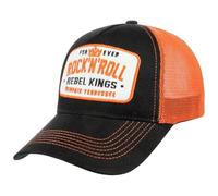 King Kerosin Rebel Kings Trucker Hat Unisex Gorra Negro 100% algodón