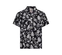 King Kerosin Sailor Camisa hawaiana para hombre, Negro , L