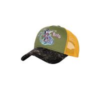King Kerosin Split The Road Vintage Trucker Unisex Gorra Verde-Negro 100% algodón