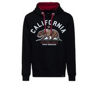 King Kerosin Sudadera con capucha de California Motor State, Negro , XXL