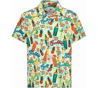 King Kerosin Tiki Cocktails Camisa de manga corta, multicolor, tamaño L para Hombres
