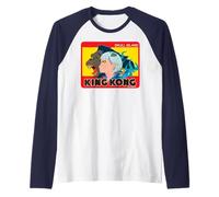 King Kong Skull Island Mitsume Personaje Pose Classic Anime Camiseta Manga Raglan