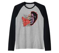 King Kong Skull Island MonsterVerse Bestia Urbana Modo Gorila Camiseta Manga Raglan