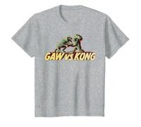 King Kong Skull Island Vs Gaw MonsterVerse Mash Stencil Stencil Camiseta