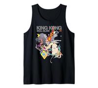 King Kong Skull Island X Mitsume Anime Manga Kaiju Cyberpunk Camiseta sin Mangas