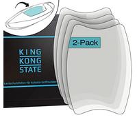King Kong State Juego de 2 películas protectoras de pintura para asas de puerta de coche - Grandes películas protectoras para evitar arañazos - Transparente