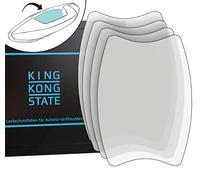 King Kong State - Juego de láminas protectoras de pintura para manijas de puerta de coche - láminas protectoras grandes para cubetas de manijas para protección contra arañazos - transparente