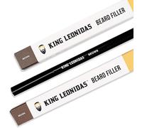King Leonidas Beard Pencil Filler para hombres (marrón), lápiz delineador de barba resistente al agua para marcar y detallar barbas irregulares, modelador y definidor de barba para hombres