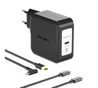 King Ma Cargador GAN para portátil HP de 140 W, Cargador rápido portátil PD 3.1 con Enchufe Plegable y Cable USB-C para HP Omen 2/15-5209TX/11IIIpro/3 Plus Pavilion Gaming 2/Notebook/ENVY15/ENVY17