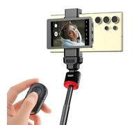 King Ma Pantalla de monitor para teléfono Vlog Selfie, pantalla de Vlog para cámara trasera Samsung con clip magnético para teléfono y control remoto Bluetooth para Vlog Live Stream TikTok, soporta