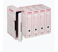 King Mec Storage A4 - Caja archivadora - Blanco - 1 unidad - 160100