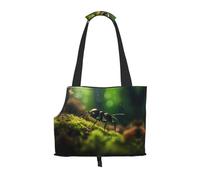 King of Ants - Bolsa de hombro estampada para mascotas, adecuada para perros y gatos pequeños, bolsa de compras y viajes, doble propósito