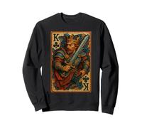 King of Clubs Warrior Medieval Fantasy Card Lucky Poker Sudadera