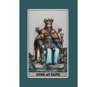King of Cups - Tarot Card Notebook - Card No.37 (Color Ed.): A5 Ruled Lined Tarot Journal Diary Sketchbook Notebook - King of Cups (Emotional Maturity and Compassion)