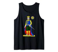 King of Denari [Napolitan Card] Naipes Italianos Camiseta sin Mangas