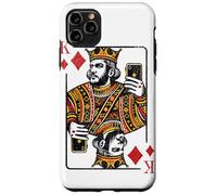 King of Diamonds - Gráfico de Cartas con Selfie Moderno Carcasa para iPhone 11 Pro MAX