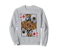King of Diamonds - Gráfico de Cartas con Selfie Moderno Sudadera