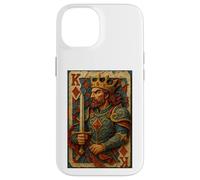 King of Diamonds Warrior Medieval Fantasy Card Lucky Poker Carcasa para iPhone 14