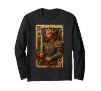 King of Diamonds Warrior Medieval Fantasy Card Lucky Poker Manga Larga