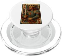 King of Diamonds Warrior Medieval Fantasy Card Lucky Poker PopSockets PopGrip para MagSafe