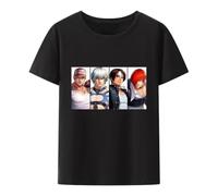 King-of-Fighters-Game-Character-Iori-Yagami-T-Shirts-Cor-IA-Estilo-Solto-Impresso-T-Shirt