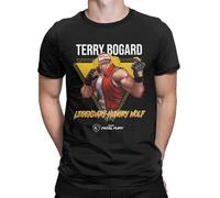 King of Fighters XV Legendary Hungry Wolf Terry Bogard T Shirts Black M