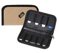 King of Flash 9 x USB Flash Drives Estuche de transporte con protección acolchada de alta calidad para flash/llaves - Caqui