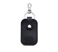 King of Flash Memoria USB portátil de viaje con funda de transporte - Capacidad para 1 memoria USB con gancho para llavero (negro)