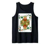King of Hearts Classic Card Game Irish Saint Patrick's Day Camiseta sin Mangas