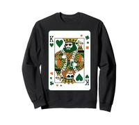 King of Hearts Classic Card Game Irish Saint Patrick's Day Sudadera