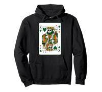 King of Hearts Classic Card Game Irish Saint Patrick's Day Sudadera con Capucha
