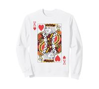 King of Hearts - Juego de Cartas para Disfraz de Royal Flush Group Sudadera