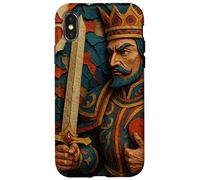 King of Hearts Playing Card Fantasy Paper Cut Lucky Poker Carcasa para iPhone X/XS