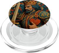 King of Hearts Playing Card Fantasy Paper Cut Lucky Poker PopSockets PopGrip para MagSafe