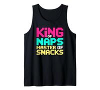 King of Naps Master of Snacks Camiseta sin Mangas