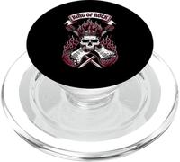 King of Rock Skull Guitarra Vintage Rock Music PopSockets PopGrip para MagSafe