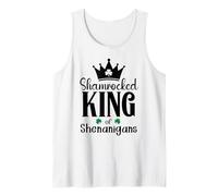 King of Shananigans Malarkey Shenanigator St Patricks Irish Camiseta sin Mangas