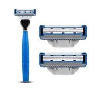 King of Shaves K3 Three Blade Razor & 2 Cartridges
