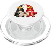 King of Spades and Queen of Hearts with Funny Garden Gnomes PopSockets PopGrip para MagSafe