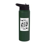 King of Spades Juego de cartas Rey de picas Stainless Steel Insulated Water Bottle
