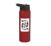 King of Spades Juego de cartas Rey de picas Stainless Steel Insulated Water Bottle
