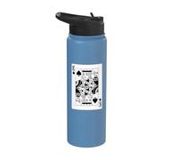 King of Spades Juego de cartas Rey de picas Stainless Steel Insulated Water Bottle