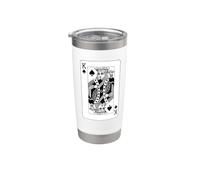 King of Spades Juego de cartas Rey de picas Vaso térmico de acero inoxidable de doble pared