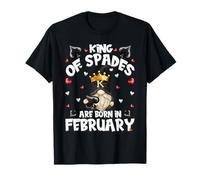 King of Spades Legend Born In February Birthday Poker GNOME Camiseta