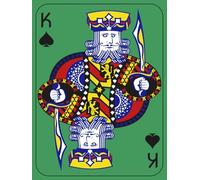 King of Spades Playing Card Themed Novelty Notebook: 4.5" X 6" 80 Pages College Ruled Paperback