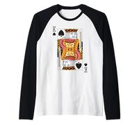 King of Spades | Royal Flush Group - Juego de naipes Camiseta Manga Raglan