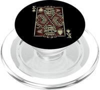King of Spades Skull Men Poker Juego de Cartas Grunge Biker Cards PopSockets PopGrip para MagSafe