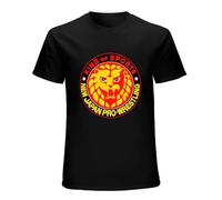 King of Sports Njpw Men's T-Shirt Unisex Black Cotton Print tee Shirts L