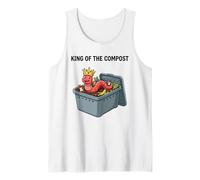 King of The Compost Cultivo de Gusanos Vermicultura Jardinería Camiseta sin Mangas