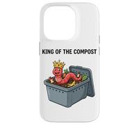 King of The Compost Cultivo de Gusanos Vermicultura Jardinería Carcasa para iPhone 14 Pro